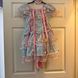 Pastel Striped Kids Costume
